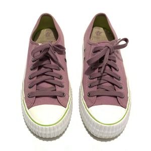 PF Flyers Womens Size 10.5 Purple Canvas Shoes Sneakers Posture Foundation